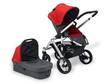 $649 Uppa Baby Vista Stroller Red Denny Bassinette